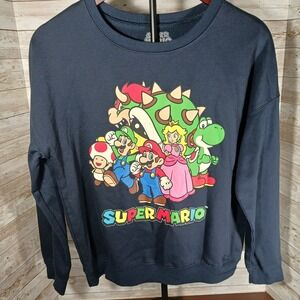 Super Mario Small Size Long‎ Sleeve Sweatshirt